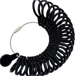 Ring Sizer Set Finger Size Gauge Jewelry Measuring Tool Full & Half Sizes 1-13